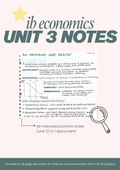 IB Economics SL/HL Unit 3 Handwritten Notes